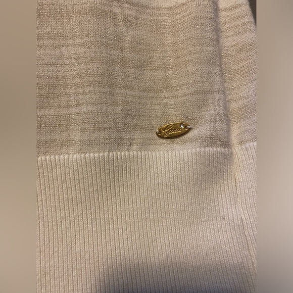 Guess Womens Knit Sweater Size S striped long sleeve V-neck - Picture 7 of 10